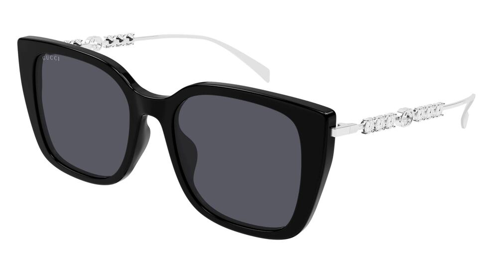 NEW Gucci GG19671SA Oversized Black Crystal Sunglasses $665